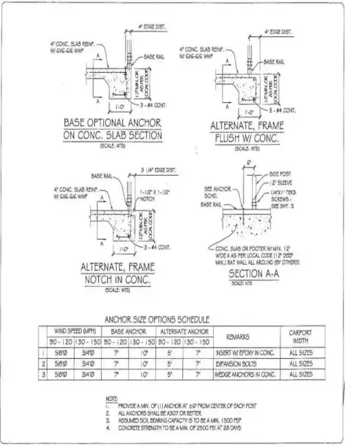Building Plans and Drawings for Metal Buildings building drawing 14 - Sample blueprint and construction plans