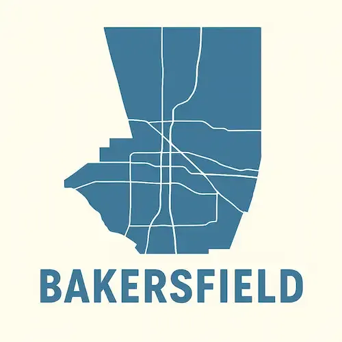 Metal Buildings Bakersfield Map