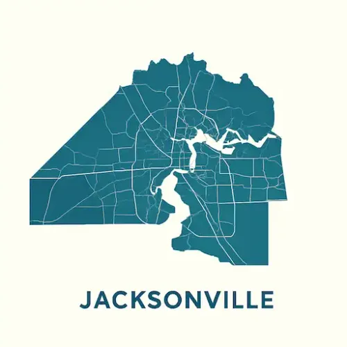 Metal Buildings Jacksonville Map