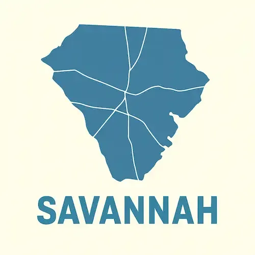 Metal Buildings Savannah Map