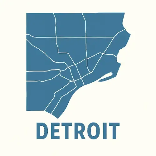Metal Buildings Detroit Map