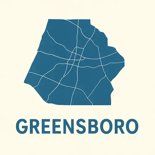 Metal Buildings Greensboro Map