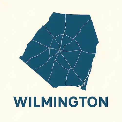 Metal Buildings Wilmington Map