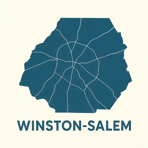 Metal Buildings Winston-Salem Map