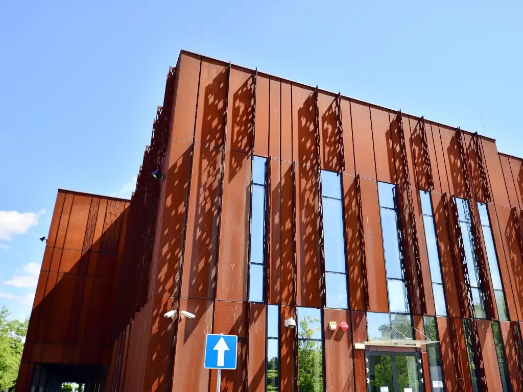 Red Iron Steel Office Buildings metal building - View details and pricing