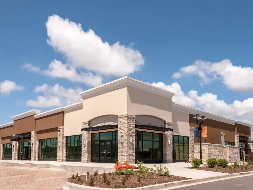 Red Iron Steel Retail Spaces metal building - View details and pricing
