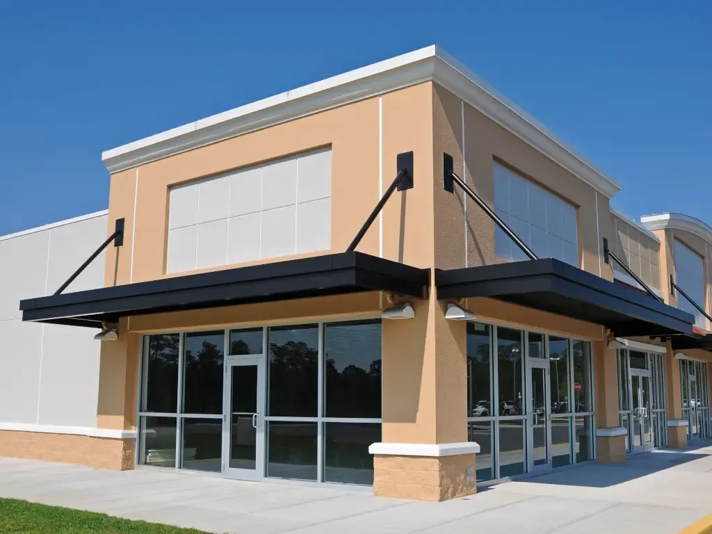 Red Iron Steel Retail Spaces metal building - View details and pricing