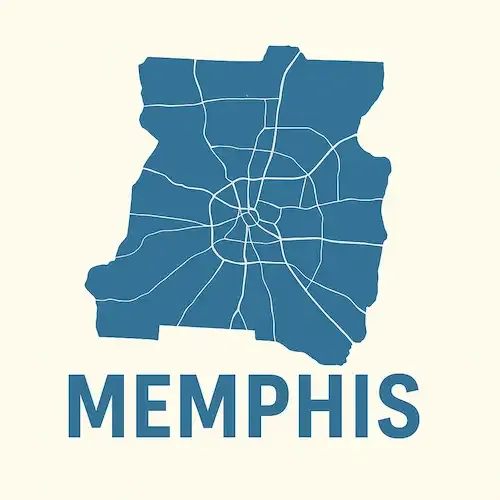 Metal Buildings Memphis Map