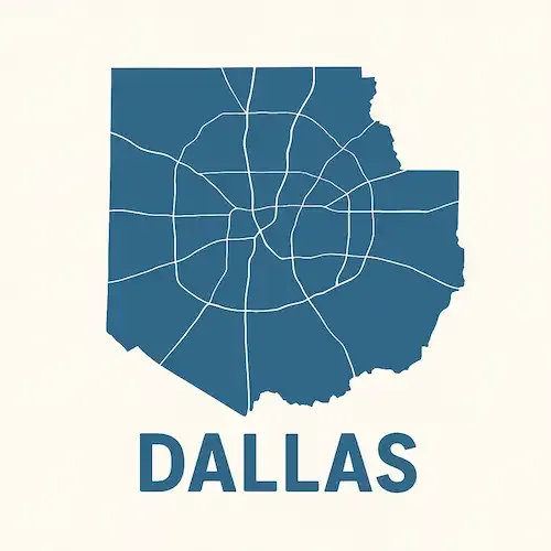 Metal Buildings Dallas Map