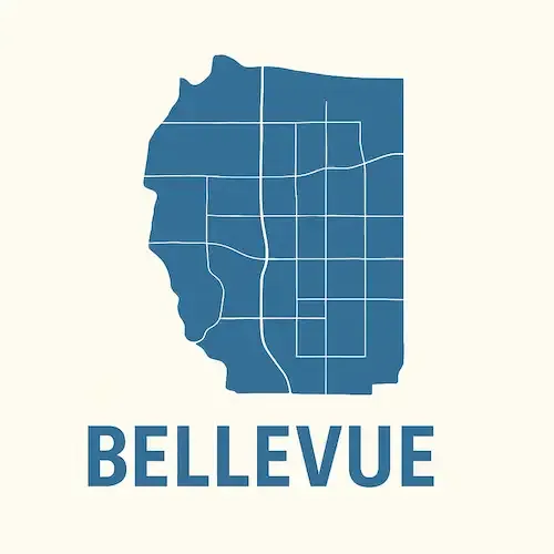 Metal Buildings Bellevue Map