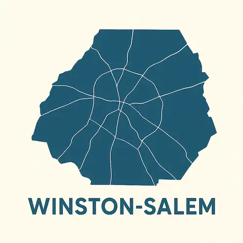 Metal Buildings Winston-Salem Map