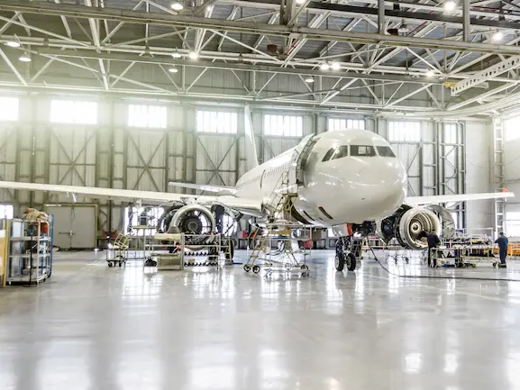 Red Iron Steel Aircraft Hangars image