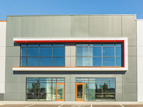Red Iron Steel Office Buildings image