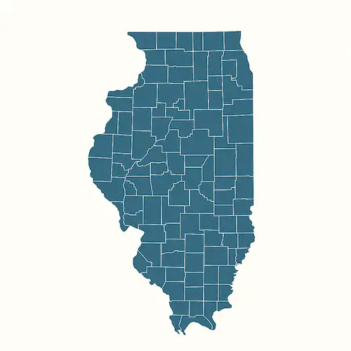 Metal Buildings Illinois Map