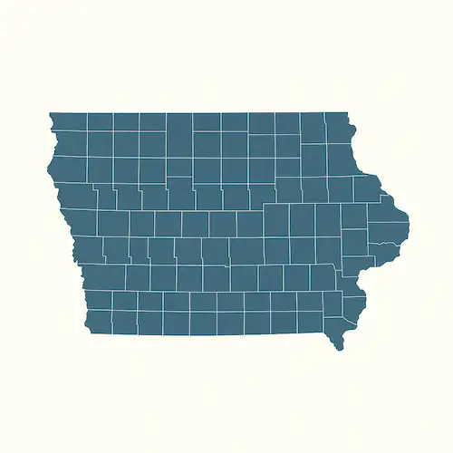 Metal Buildings Iowa Map