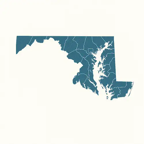 Metal Buildings Maryland Map