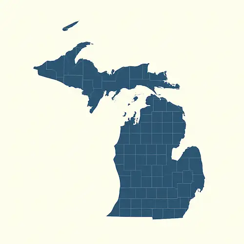 Metal Buildings Michigan Map