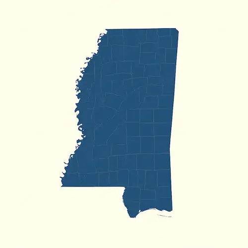 Metal Buildings Mississippi Map