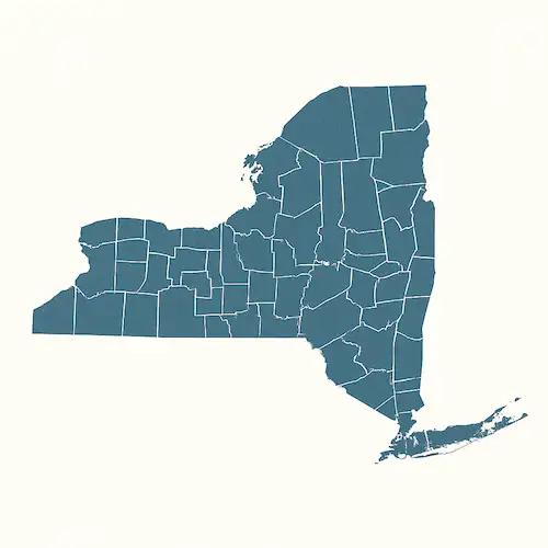 Metal Buildings New York Map