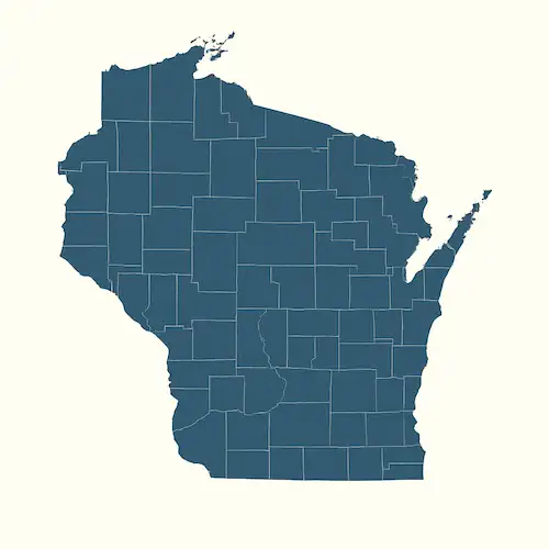 Metal Buildings Wisconsin Map